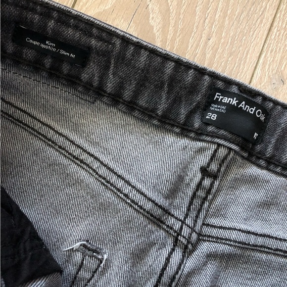 Frank and Oak Kim High Rise Slim Fit Jeans Size 28 - Picture 10 of 13